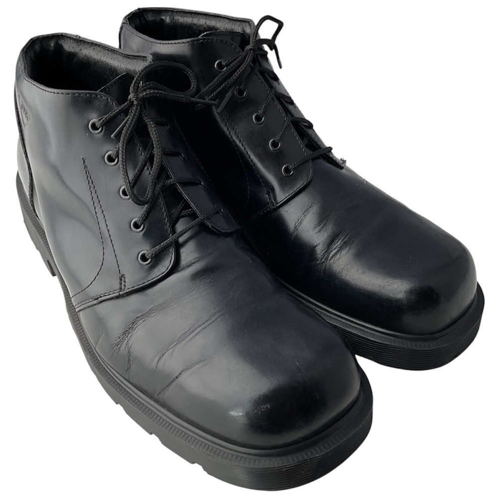 Vtg 90s Dr. Martens Doc 8752 Square Toe Leather Chunky Boots Men’s Size 10